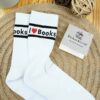 Socken_i_love_books_white
