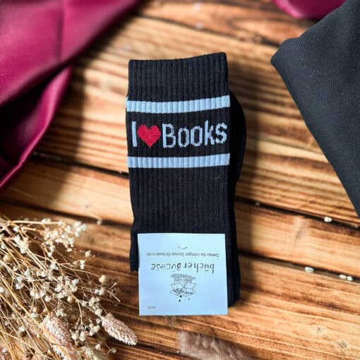 Socken_i-love-books_schwarz