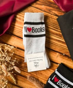 Socken_i-love-books_weiss_01