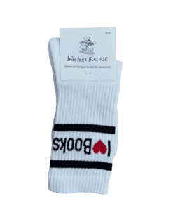 Socken I love books weiss 35-40