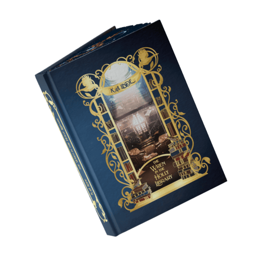 2025-05-The Wren in the Holly Libary-Mockup Bezug geöffnet.png